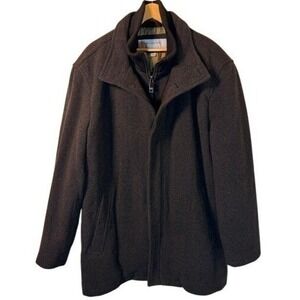 Marc New York Andrew Marc NWOT Wool Blend Car Coat Men XL Charcoal Bib Jacket